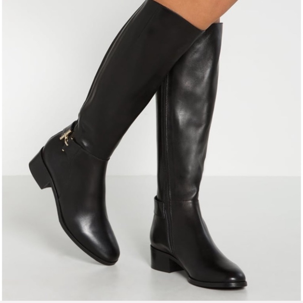 LK Bennett Georgina Tall Black Riding Boot sz 5.5